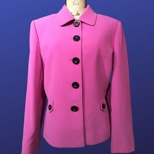 TAHARI Arthur S. Levine HOT ORDHID PINK Career Jacket/Blazer, GORGEOUS! Size 14